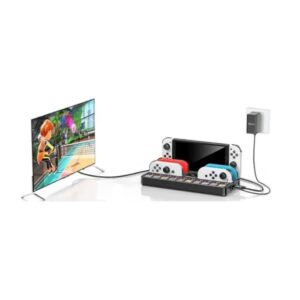 TV Dock Station for N-SWITCH / N-SWITCH OLED with Controller Charger & Game Slots (NG-SW804X) - Зображення 2